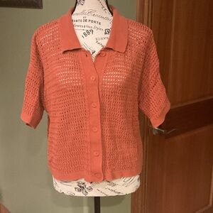 Madewell Rust Knit Top/Sweater, Size M